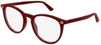 Gucci Damen Gucci GG0027O 021 Optische Fassungen Acetat Bordeaux Transparent Rund