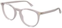 Gucci Damen Gucci GG0027O 011 Optische Fassungen Acetat Grau Transparent Rund