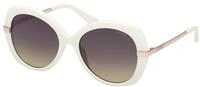 Guess Damen Guess GU00215 21B Sonnenbrillen Injiziert Elfenbein Rauch Rund Normal