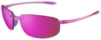 Maui Jim Unisex Maui Jim MJ0407S 006 Sonnenbrillen Injiziert Rosa Violett Quadratisch