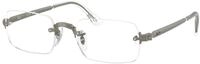 Ray - Ban Unisex Ray - Ban A$AP Rocky RX3928V 3201 Optische Fassungen Metall Grau