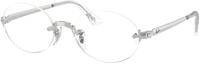 Ray - Ban Unisex Ray - Ban A$AP Rocky RX3929V 2501 Optische Fassungen Metall Silber