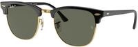 Ray - Ban Unisex Ray - Ban RB3016 CLUBMASTER 901/58 Sonnenbrillen Acetat Schwarz G15