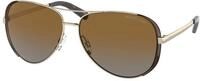 Michael Kors Damen Michael Kors MK5004 CHELSEA 1014T5 Sonnenbrillen Metall Gold Braun