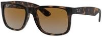 Ray - Ban Herren Ray - Ban RB4165 JUSTIN 865/T5 Sonnenbrillen Injiziert Schildkr&ouml;te