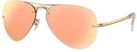 Ray - Ban Herren Ray - Ban RB3449 RB3449 001/2Y Sonnenbrillen Metall Gold Braun Pilot