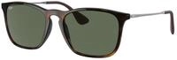 Ray - Ban Herren Ray - Ban RB4187 CHRIS 710/71 Sonnenbrillen Injiziert Schildkr&ouml;te