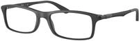 Ray - Ban Unisex Ray - Ban RX7017 5196 Optische Fassungen Injiziert Schwarz