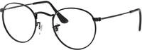 Ray - Ban Unisex Ray - Ban RX3447V ROUND METAL 2503 Optische Fassungen Metall Schwarz