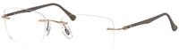 Ray - Ban Unisex Ray - Ban RX8725 1131 Optische Fassungen Titan Braun Transparent