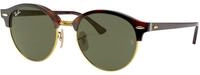 Ray - Ban Unisex Ray - Ban RB4246 CLUBROUND 990 Sonnenbrillen Acetat Schildkr&ouml;te G15