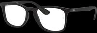 Ray - Ban Unisex Ray - Ban RX7074 5364 Optische Fassungen Injiziert Schwarz