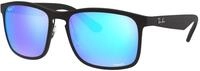 Ray - Ban Herren Ray - Ban RB4264 601SA1 Sonnenbrillen Injiziert Schwarz Blau