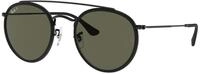 Ray - Ban Unisex Ray - Ban RB3647N 002/58 Sonnenbrillen Metall Schwarz G15 Rund