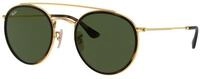 Ray - Ban Unisex Ray - Ban RB3647N 001 Sonnenbrillen Metall Gold G15 Rund Normal