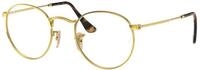 Ray - Ban Unisex Ray - Ban RX3447V ROUND METAL 2500 Optische Fassungen Metall Gold