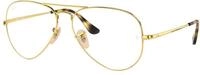 Ray - Ban Unisex Ray - Ban RX6489 AVIATOR 2500 Optische Fassungen Metall Gold