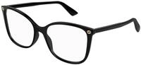Gucci Damen Gucci GG0026O 001 Optische Fassungen Acetat Schwarz Transparent Cat Eye