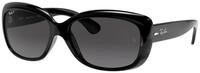 Ray - Ban Damen Ray - Ban RB4101 JACKIE OHH 601/T3 Sonnenbrillen Injiziert Schwarz