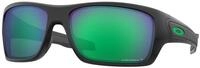Oakley Herren Oakley OO9263 TURBINE 926345 Sonnenbrillen O_matter Schwarz Gr&uuml;n
