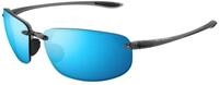 Maui Jim Unisex Maui Jim MJ0407S 004 Sonnenbrillen Injiziert Grau Blau Quadratisch