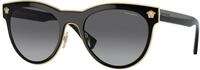 Versace Damen Versace VE2198 1002T3 Sonnenbrillen Metall Schwarz Grau Pantos