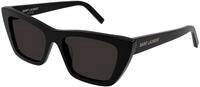 SAINT LAURENT Damen SAINT LAURENT SL 276 MICA 001 Sonnenbrillen Plastik Schwarz Grau