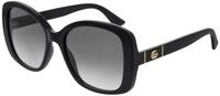 Gucci Damen Gucci GG0762S 001 Sonnenbrillen Injiziert Schwarz Grau Quadratisch Normal