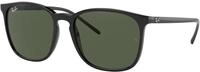 Ray - Ban Unisex Ray - Ban RB4387 601/71 Sonnenbrillen Injiziert Schwarz Gr&uuml;n