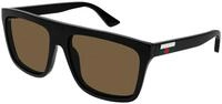 Gucci Herren Gucci GG0748S 002 Sonnenbrillen Injiziert Schwarz Braun Quadratisch
