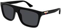 Gucci Herren Gucci GG0748S 001 Sonnenbrillen Injiziert Schwarz Grau Quadratisch