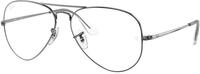 Ray - Ban Unisex Ray - Ban RX6489 AVIATOR 2502 Optische Fassungen Metall Grau