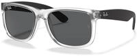 Ray - Ban Herren Ray - Ban RB4165 JUSTIN 651287 Sonnenbrillen Injiziert Transparent