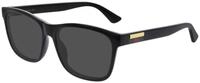 Gucci Herren Gucci GG0746S 001 Sonnenbrillen Injiziert Schwarz Grau Quadratisch