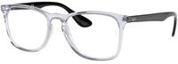 Ray - Ban Unisex Ray - Ban RX7074 5943 Optische Fassungen Injiziert Transparent