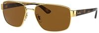 Ray - Ban Herren Ray - Ban RB3663 001/57 Sonnenbrillen Metall Gold Braun Geometrisch