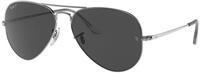Ray - Ban Unisex Ray - Ban RB3689 AVIATOR METAL II 004/48 Sonnenbrillen Metall Grau