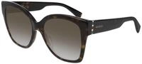 Gucci Damen Gucci GG0459S 002 Sonnenbrillen Plastik Havanna Braun Quadratisch Normal