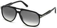 TOM FORD Herren TOM FORD FT0753 RAOUL 01B Sonnenbrillen Acetat Schwarz Grau