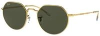 Ray - Ban Unisex Ray - Ban RB3565 JACK 919631 Sonnenbrillen Metall Gold Gr&uuml;n