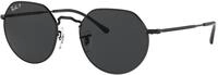 Ray - Ban Unisex Ray - Ban RB3565 JACK 002/48 Sonnenbrillen Metall Schwarz Schwarz