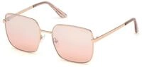 Guess Damen Guess GU7615 28U Sonnenbrillen Metall Gold Bordeaux Geometrisch Normal