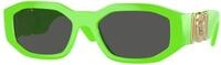 Versace Herren Versace VE4361 531987 Sonnenbrillen Nylon Gr&uuml;n Grau Geometrisch