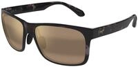 Maui Jim Unisex Maui Jim MJ0432S 002 Sonnenbrillen Injiziert Havanna Bronze