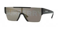 Burberry Herren Burberry BE4291 3001/G Sonnenbrillen Nylon Schwarz Grau Quadratisch