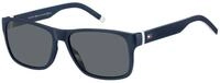 Tommy Hilfiger Herren Tommy Hilfiger TH 1718/S 0JU/IR Sonnenbrillen Plastik Blau Grau