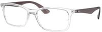 Ray - Ban Unisex Ray - Ban RX7047 5768 Optische Fassungen Injiziert Transparent