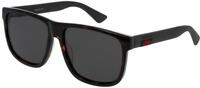 Gucci Herren Gucci GG0010S 003 Sonnenbrillen Acetat Havanna Grau Quadratisch