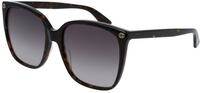 Gucci Damen Gucci GG0022S 003 Sonnenbrillen Acetat Havanna Braun Cat Eye Normal