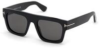 TOM FORD Herren TOM FORD FT0711 FAUSTO 01A Sonnenbrillen Acetat Schwarz Grau